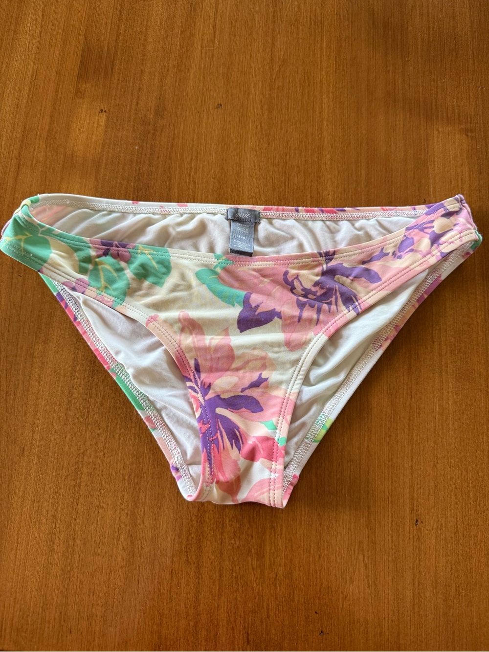 aerie Pastel Floral Bikini Bottoms in Pink, Purple & Mint